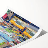 New Yorker Magazine Cover Art - Welcome Back Dodgers City Scene Poster