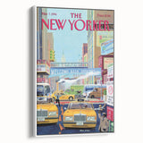 New Yorker Magazine Cover Art - Welcome Back Dodgers City Scene Poster