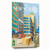 New Yorker Magazine Cover Art - City Life Rental Scene Poster