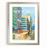 New Yorker Magazine Cover Art - City Life Rental Scene Poster