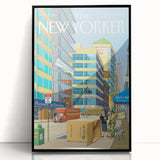 New Yorker Magazine Cover Art - City Life Rental Scene Poster