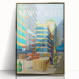New Yorker Magazine Cover Art - City Life Rental Scene Poster