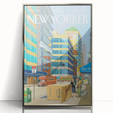New Yorker Magazine Cover Art - City Life Rental Scene Poster