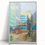 New Yorker Magazine Cover Art - City Life Rental Scene Poster