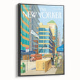 New Yorker Magazine Cover Art - City Life Rental Scene Poster