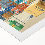 New Yorker Magazine Cover Art - City Life Rental Scene Poster