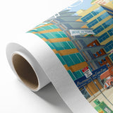 New Yorker Magazine Cover Art - City Life Rental Scene Poster