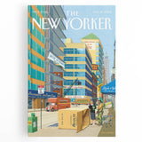 New Yorker Magazine Cover Art - City Life Rental Scene Poster