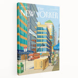 New Yorker Magazine Cover Art - City Life Rental Scene Poster