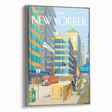 New Yorker Magazine Cover Art - City Life Rental Scene Poster