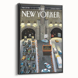 New Yorker Magazine Cover Art - Tunnel Traffic Delays Vintage Poster