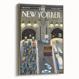 New Yorker Magazine Cover Art - Tunnel Traffic Delays Vintage Poster