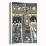New Yorker Magazine Cover Art - Tunnel Traffic Delays Vintage Poster