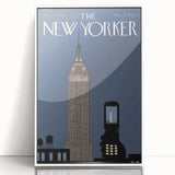 New Yorker Magazine Cover Art - Empire State Building Cell Phone Poster