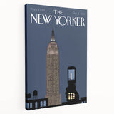 New Yorker Magazine Cover Art - Empire State Building Cell Phone Poster