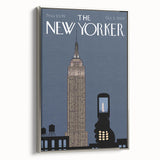 New Yorker Magazine Cover Art - Empire State Building Cell Phone Poster