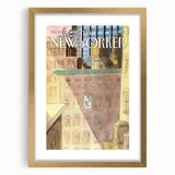 New Yorker Magazine Cover Art - Urban Apartment Scene Vintage Poster