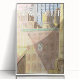 New Yorker Magazine Cover Art - Urban Apartment Scene Vintage Poster