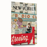 New Yorker Magazine Cover Art - Sightseeing in NYC Vintage Poster
