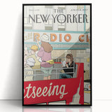 New Yorker Magazine Cover Art - Sightseeing in NYC Vintage Poster