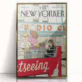 New Yorker Magazine Cover Art - Sightseeing in NYC Vintage Poster