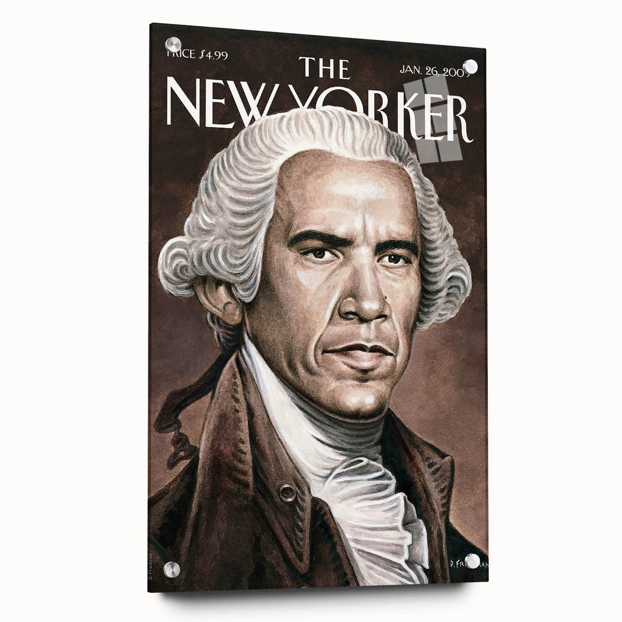 New Yorker Magazine Cover Art - George Washington Vintage Poster