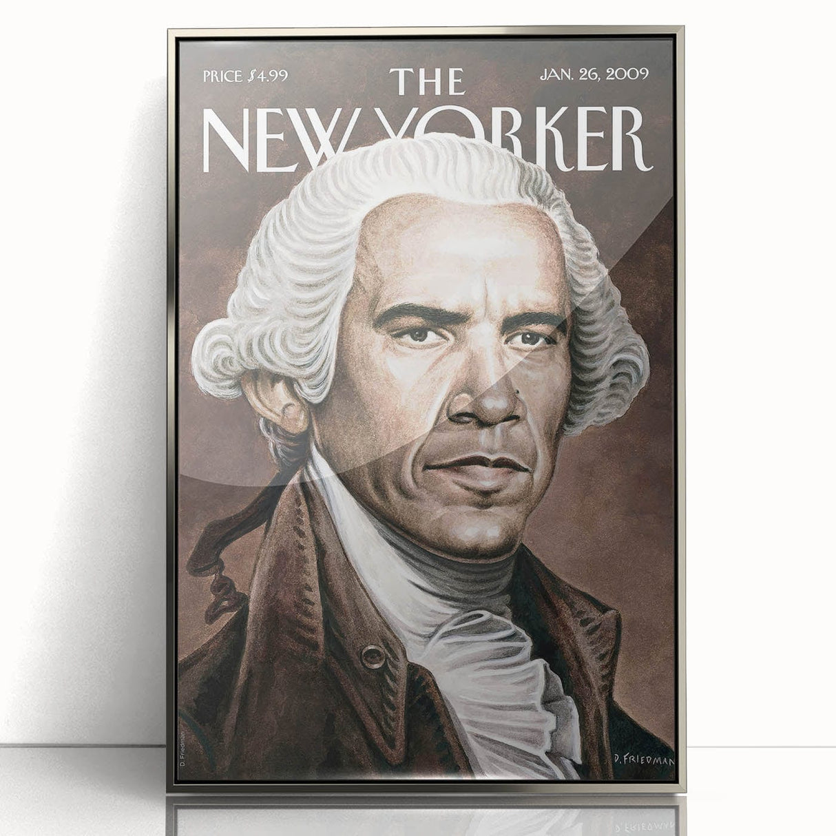 New Yorker Magazine Cover Art - George Washington Vintage Poster
