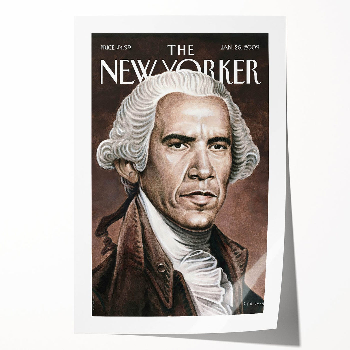 New Yorker Magazine Cover Art - George Washington Vintage Poster