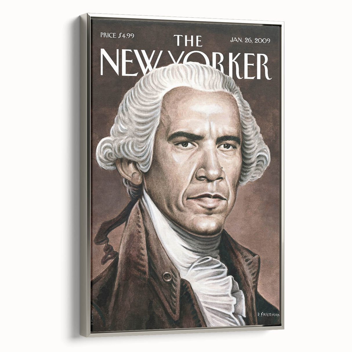 New Yorker Magazine Cover Art - George Washington Vintage Poster