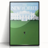 New Yorker Magazine Cover Art - White House Dog Vintage Poster