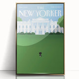 New Yorker Magazine Cover Art - White House Dog Vintage Poster