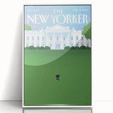 New Yorker Magazine Cover Art - White House Dog Vintage Poster