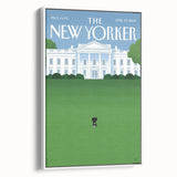 New Yorker Magazine Cover Art - White House Dog Vintage Poster
