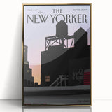 New Yorker Magazine Cover Art - Rooftop at Sunset Vintage Poster