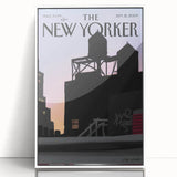 New Yorker Magazine Cover Art - Rooftop at Sunset Vintage Poster