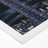 Vintage New Yorker Poster – Empire State Building Night Skyline