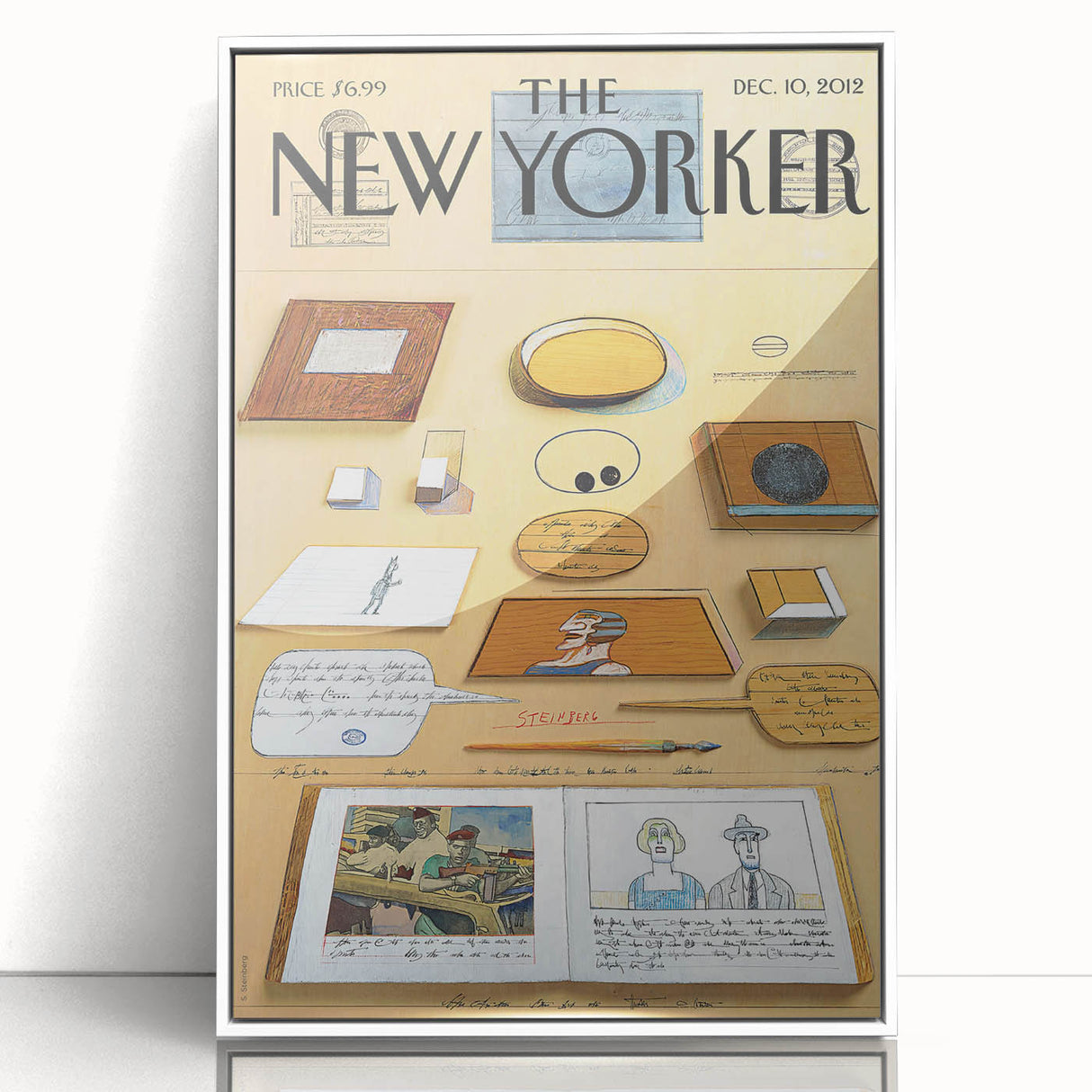 Vintage New Yorker Poster – Stepan Steinberg Art Collage Print