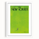 Vintage New Yorker Poster – Golfer on Green Field Art Print