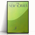 Vintage New Yorker Poster – Golfer on Green Field Art Print