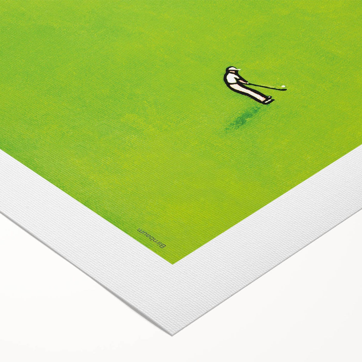 Vintage New Yorker Poster – Golfer on Green Field Art Print