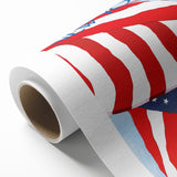Vintage New Yorker Poster – American Flag in the Wind Art Print