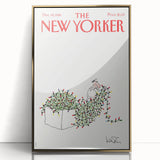 Vintage New Yorker Poster - Iconic Christmas Lights Illustration