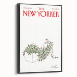Vintage New Yorker Poster - Iconic Christmas Lights Illustration