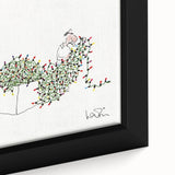 Vintage New Yorker Poster - Iconic Christmas Lights Illustration