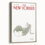 Vintage New Yorker Poster - Iconic Christmas Lights Illustration