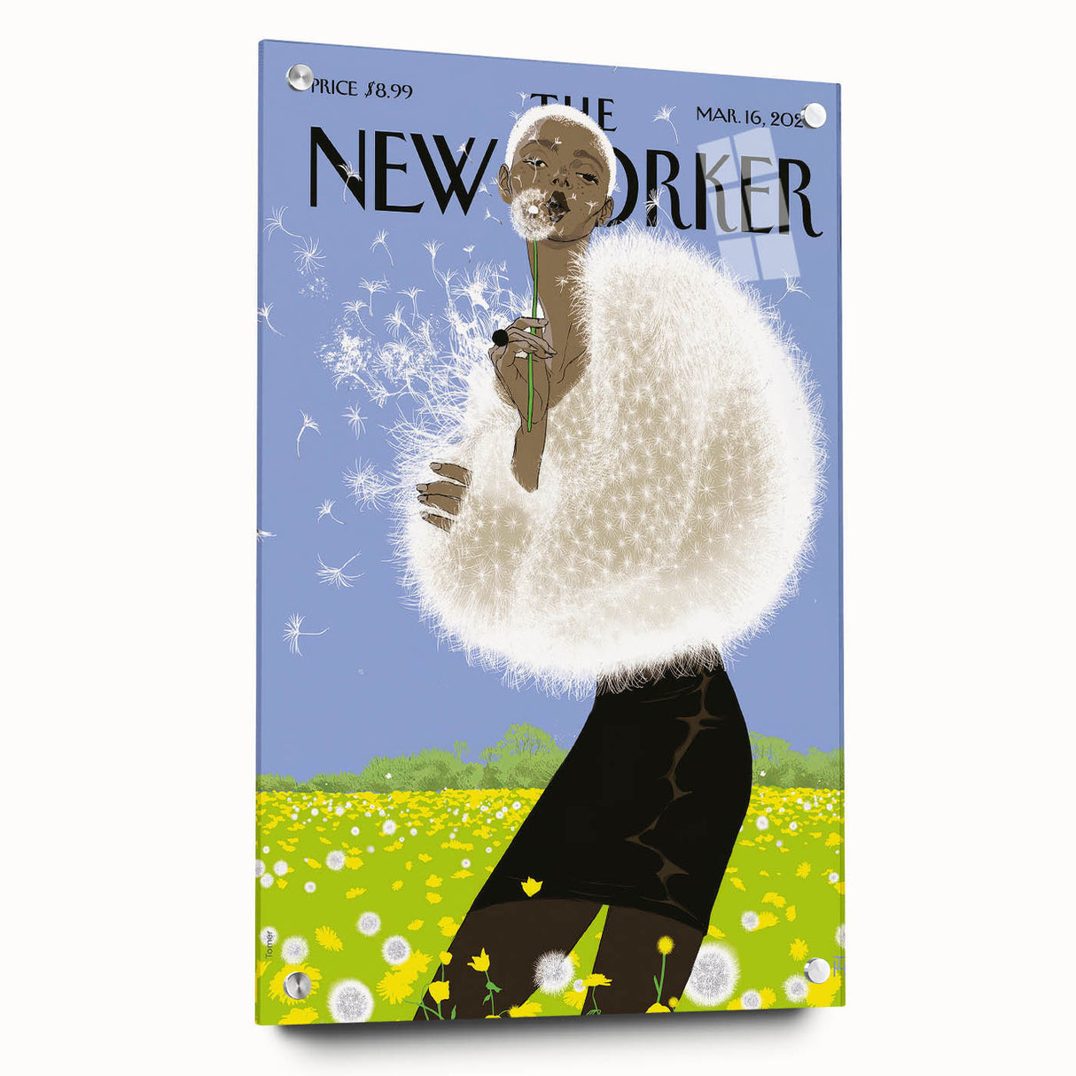 Vintage New Yorker Poster - Dandelion Dream Art Print