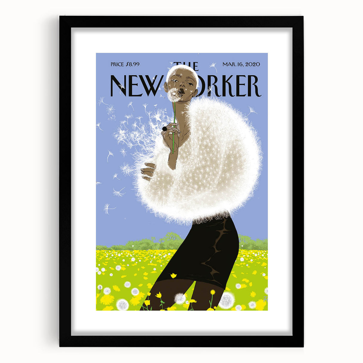 Vintage New Yorker Poster - Dandelion Dream Art Print