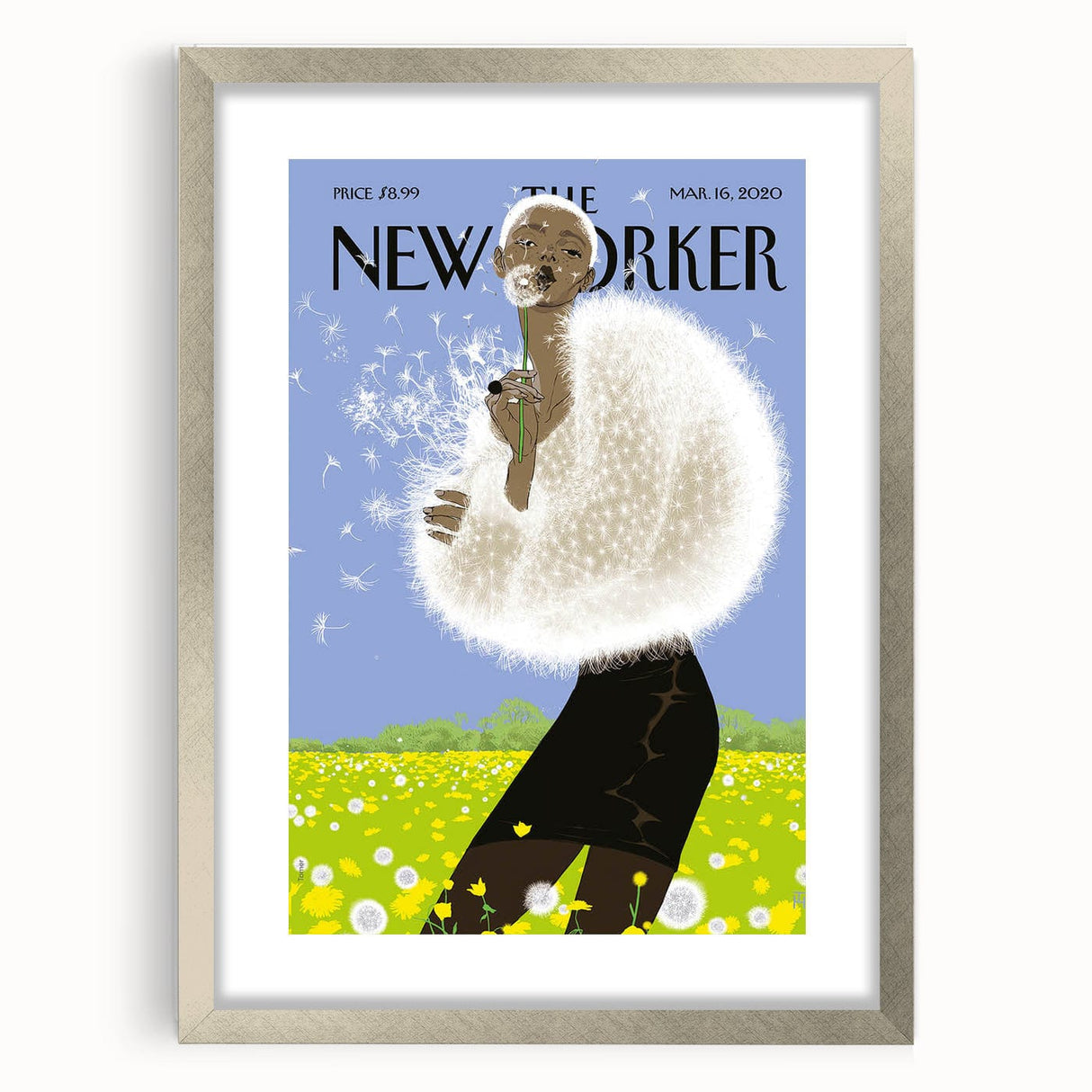 Vintage New Yorker Poster - Dandelion Dream Art Print