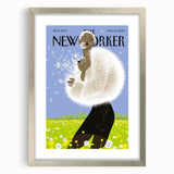 Vintage New Yorker Poster - Dandelion Dream Art Print