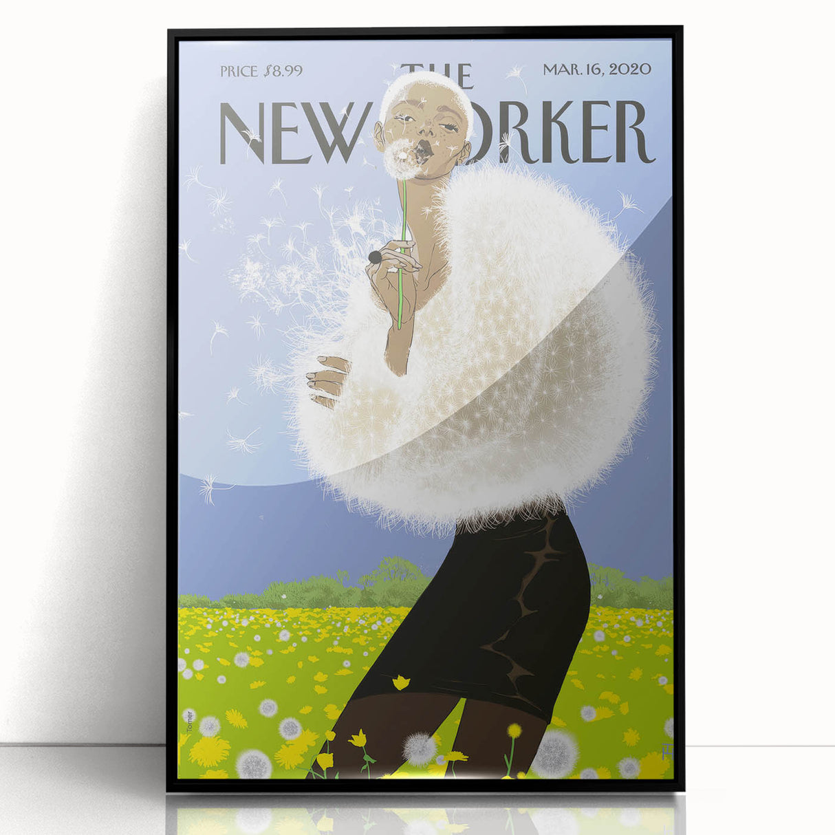 Vintage New Yorker Poster - Dandelion Dream Art Print